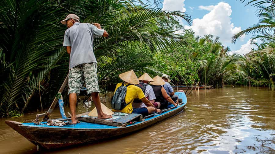 1 Day Mekong Tour: Cai Rang Floating Market & MyTho-Ben Tre - Motorboat and village transport in Ben Tre