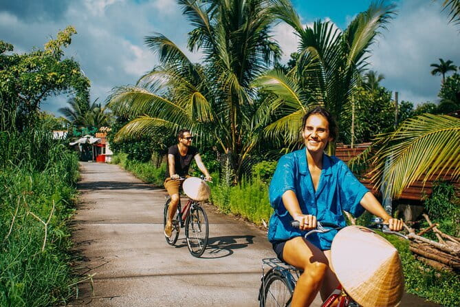 Biking and Cooking Class in Can Tho Rural - Lunch, fruit, and lotus tea in the garden