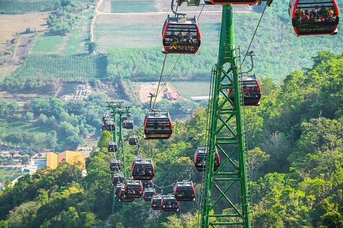 Black Virgin Peak, Cu Chi Tunnels & Cao Dai Temple - Private Tour - The cable car ride and what you will see above Tay Ninh