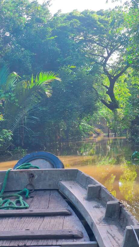 Can Tho: Authentic Mekong Delta – Real Local Life Tour. - Fruit, green tea, and conversation in the garden hut
