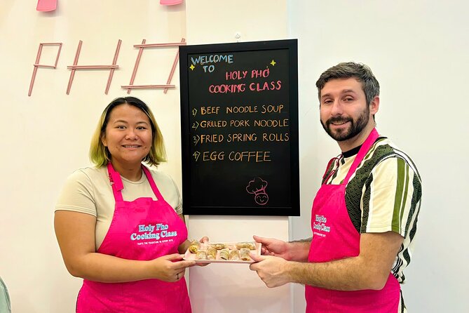 Cook 4 Local Vietnamese Dishes In Pink-themed Class & Market Tour - Four dishes from one Vietnamese meal