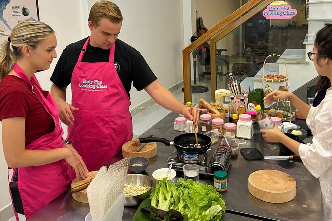 Cook 4 Local Vietnamese Dishes In Pink-themed Class & Market Tour - The value of $38 for four hours