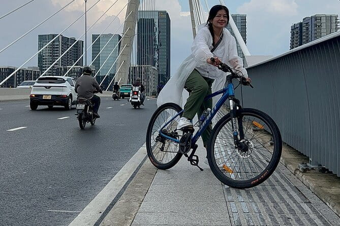 Discover Ho Chi Minh City’s Street Food & Hidden Life by Bicycle - The Saigon River and a different view of the center