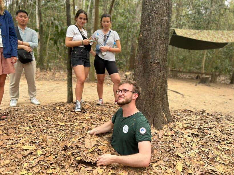 From Ho Chi Minh : Cu Chi Tunnels and Mekong Delta Day Trip - Entering the Cu Chi Tunnels