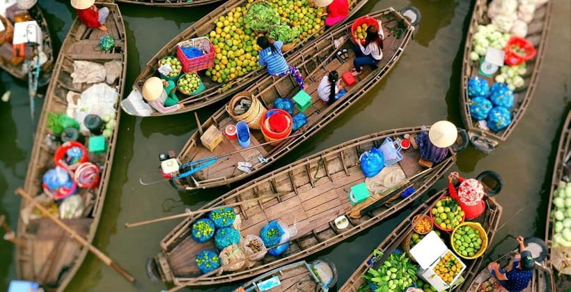 HCM: 2-Day Mekong Floating Market with Cooking & Bike Ride - Cai Rang Floating Market before breakfast