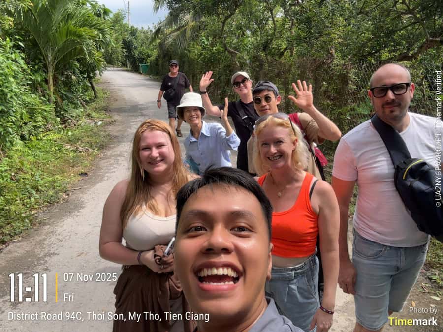 HCM: Authentic Mekong Delta - Boat, TukTuk, Khot Cake Making - The smaller rowing boat experience