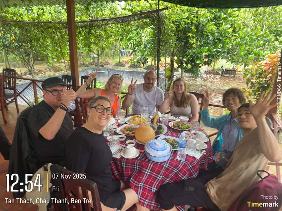 HCM: Authentic Mekong Delta - Boat, TukTuk, Khot Cake Making - Cruising the Mekong by motorboat