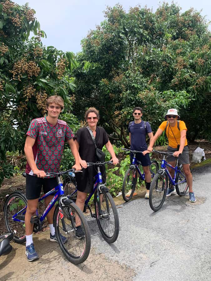 HCM: Authentic Mekong Delta - Boat, TukTuk, Khot Cake Making - Tuk-tuk lanes, fruit, and honey tastings