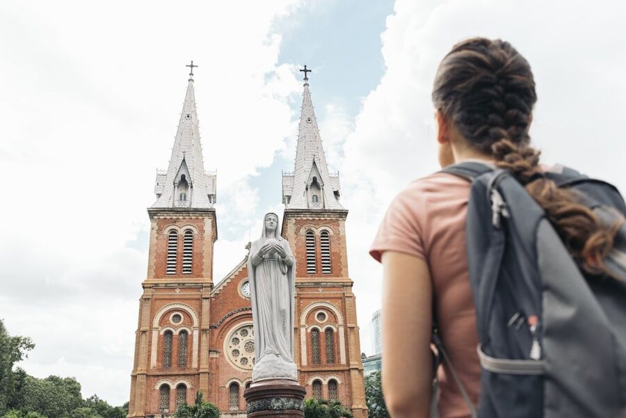 HCMC: English or German War History Tour: Tunnels & Museums - Notre Dame Cathedral and French Colonial Ho Chi Minh City