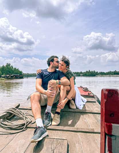 HCMC: Mekong Delta Less-Touristy One-Day Tour to Ben Tre - Cruising the Mekong with fruit and coconut juice