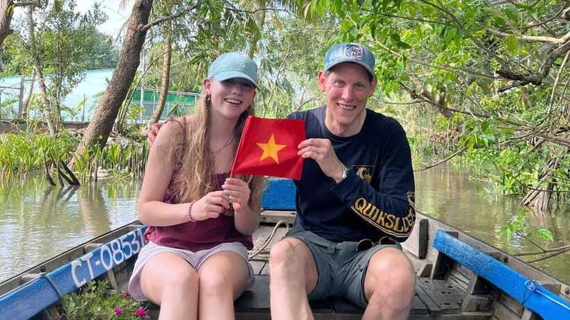 Ho Chi Minh: Authentic boat trip - Cai Rang Floating Market - Making noodles at Lò hủ tiếu Chín Của
