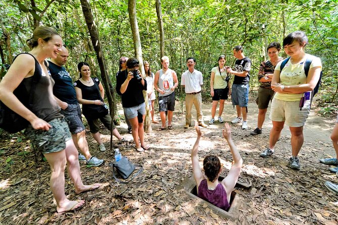 Ho Chi Minh City And Cu Chi Tunnels Excursion - Entering the Cu Chi Tunnels