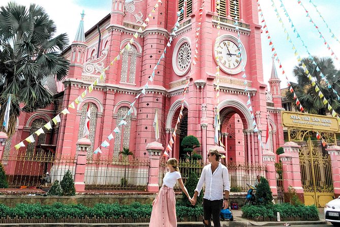️ Ho Chi Minh City Instagram Tour: Hidden Gems (Private & All-Inclusive) - Tan Dinh Church, the city’s bright Pink Church