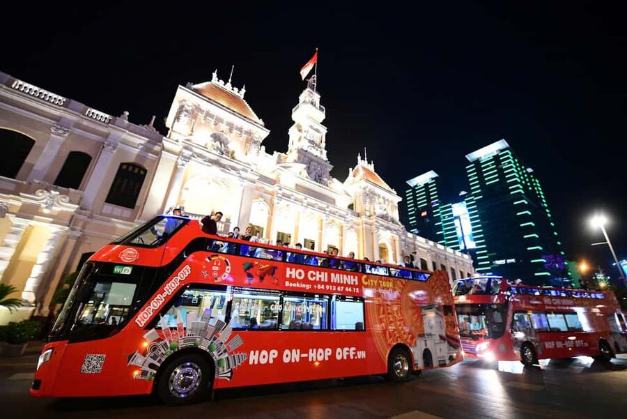 Ho Chi Minh City: Late-Night Open-Top Bus Tour - The historic sights may be easier to glimpse than understand