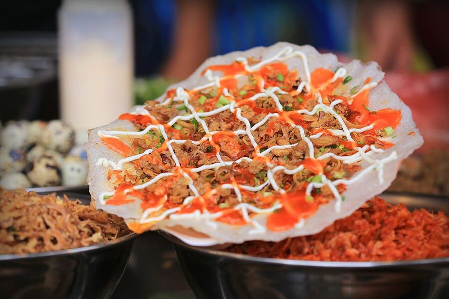 Ho Chi Minh City’s Most Tasty Street Food Tour by Motorbike - Dessert arrives as a Vietnamese pancake