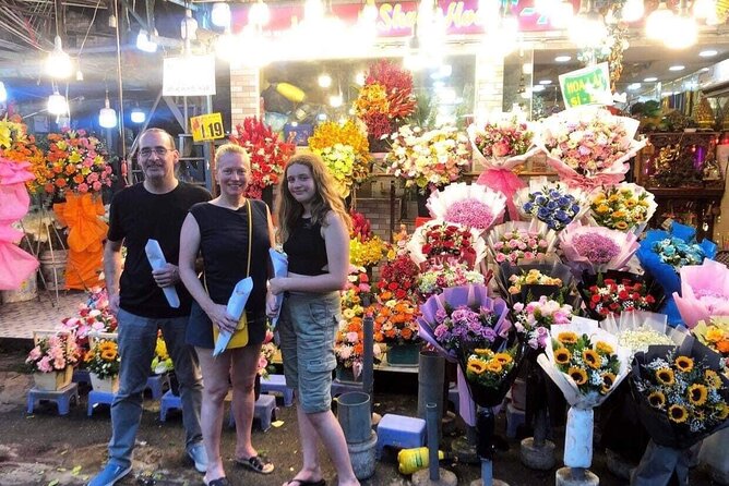 Ho Chi Minh Nightlife & Street Food Tour By Motorbike - Ho Thi Ky Flower Market adds color and late-night food