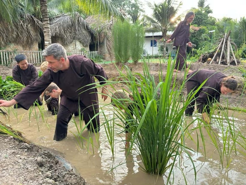Mekong Delta Nature Private Day Trip: Bicycle-Kayak-Cano... - Cycling through rice country