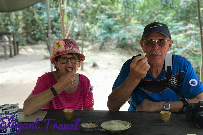 Private Cu Chi Tunnels and Mekong Delta: Full-Day Guided Tour - Honey tea, fruit, coconut candy, and folk music