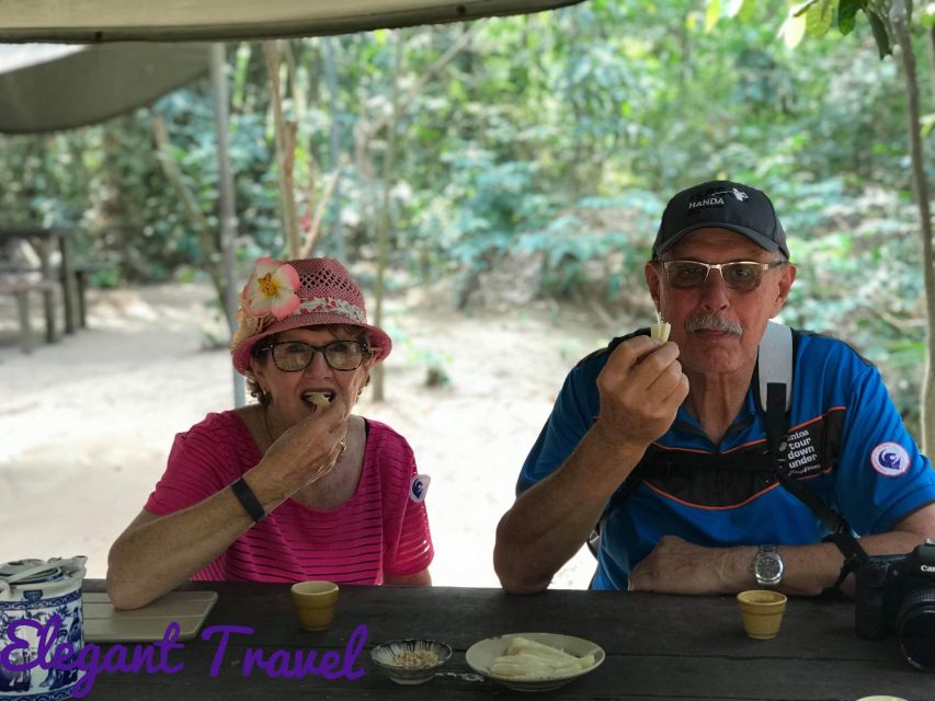 Private Cu Chi Tunnels & Mekong Delta: Full-Day Guided Tour - Honey tea, fruit, coconut candy, and music