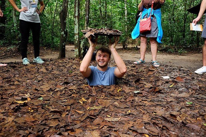 Private Cu Chi Tunnels Tour By Car | Saigon Adventure - Tapioca, pandan tea, and a simple wartime meal
