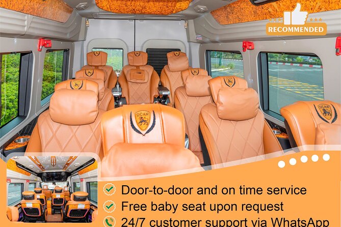 Private Transfer: Ho Chi Minh Airport(SGN) / Ho Chi Minh To MuiNe - Vehicle sizes, Wi-Fi, and child safety