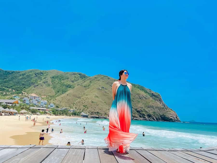 Quy Nhon Island Day Tour: Ky Co Beach, Eo Gio - Ky Co Beach and its turquoise water