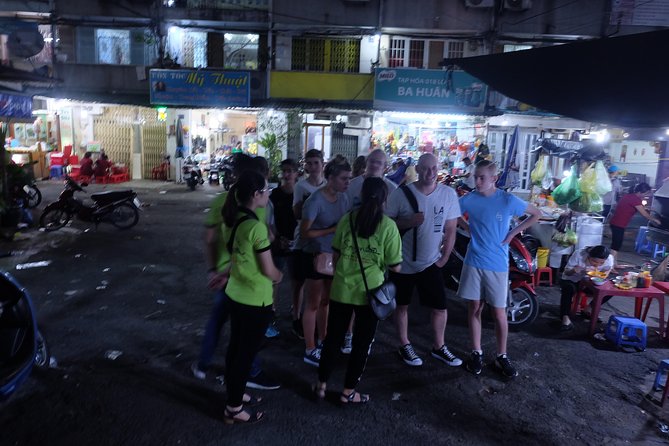 Saigon After Dark and Street Food by Motorbike and Scooter - Beef noodles, sugarcane juice, and betel leaf beef