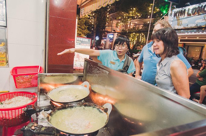 Saigon After Dark Night Tour by Scooter + 7 tastings - Ho Thi Ky Flower Market after sunset