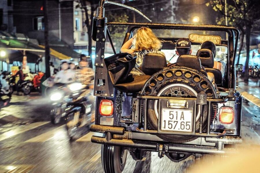 Saigon by Night: Private City Tour by Jeep and Skybar Drink - French colonial landmarks after dark