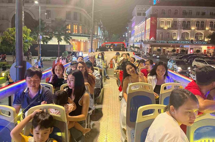 Saigon: City Sightseeing 45-Minute Panoramic Night Tour - Nha Rong Harbour and the riverfront views