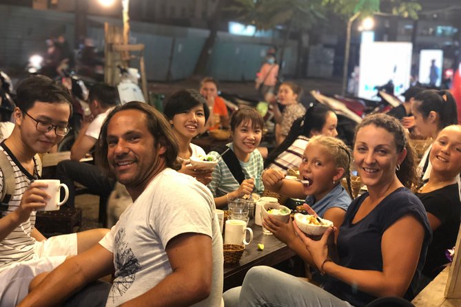 Saigon Evening Food Tour by Scooter - Banh xeo and banh khot with greens