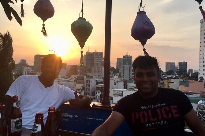 Saigon Night Street Food and Craft Beer Tour by Vespa Scooter - Craft beer, rooftop views, and the evening’s biggest variable
