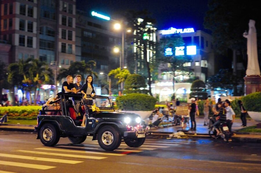 Saigon: Private Food Tour Discovery & City Tour by Jeep - The second restaurant shifts the focus to local nightlife