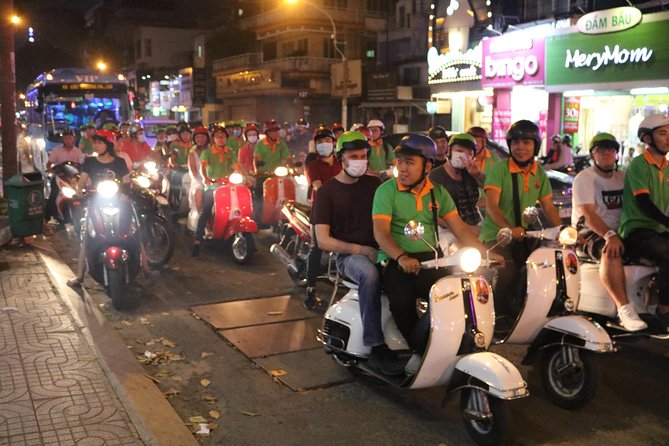 Saigon Vespa By Night Street Food Tour 4,5 Hours - Coffee, live music, and a later music bar