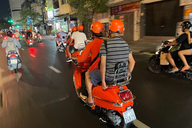 Saigon Vespa By Night Street Food With Female Riders Ao Dai - Meeting the female riders in Ao Dai