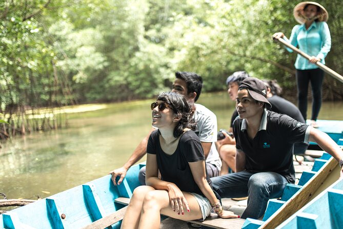 Small-Group Tour to Can Gio Vam Sat Mangrove Forest - Reaching the bat area by canoe and rowboat