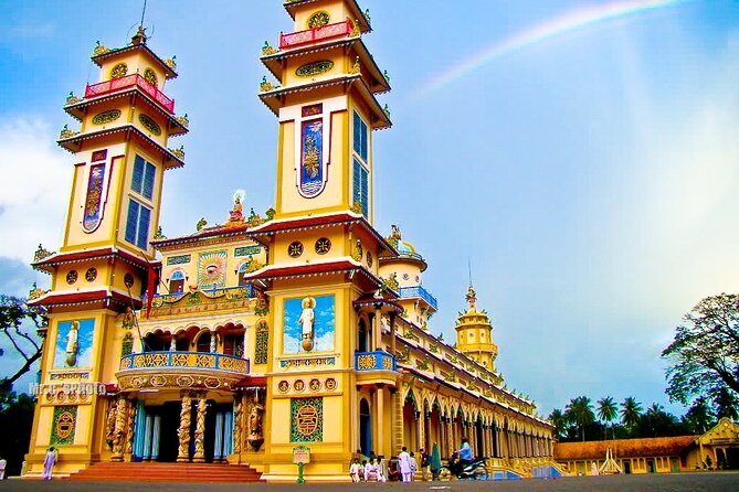Tay Ninh Holy See - Cable Car & Cu Chi Tunnels | Small Group Tour - Cao Dai Holy See during midday mass