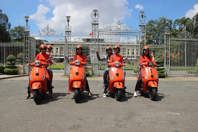 The Insider's Saigon With Female Ao Dai Riders Vespa 4,5 Hours - Ho Thi Ky flower market and local trade
