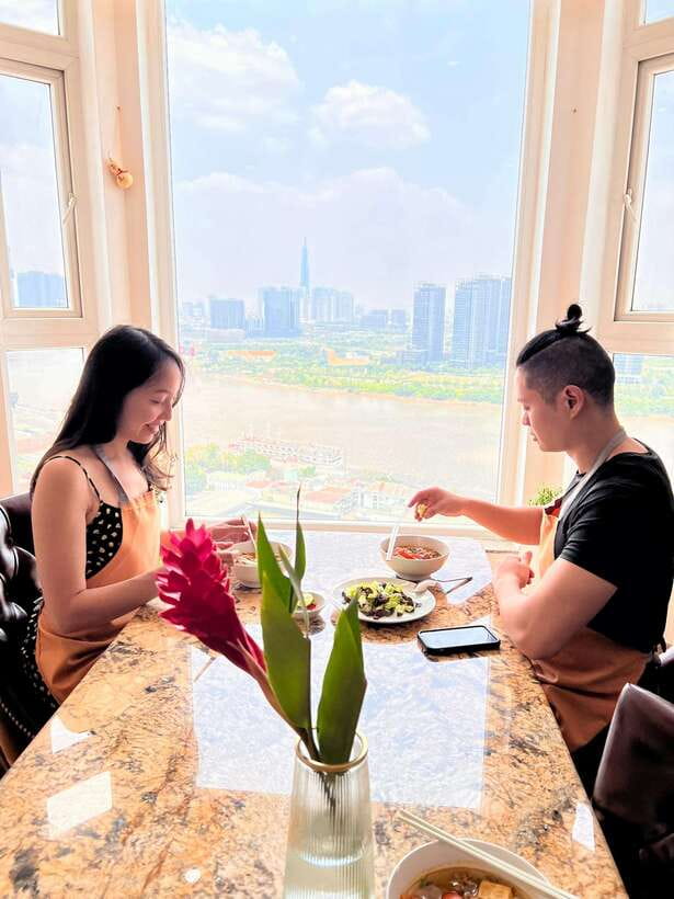 Top Home Cooking Class with Stunning River View AC Kitchen - Cooking three dishes from scratch
